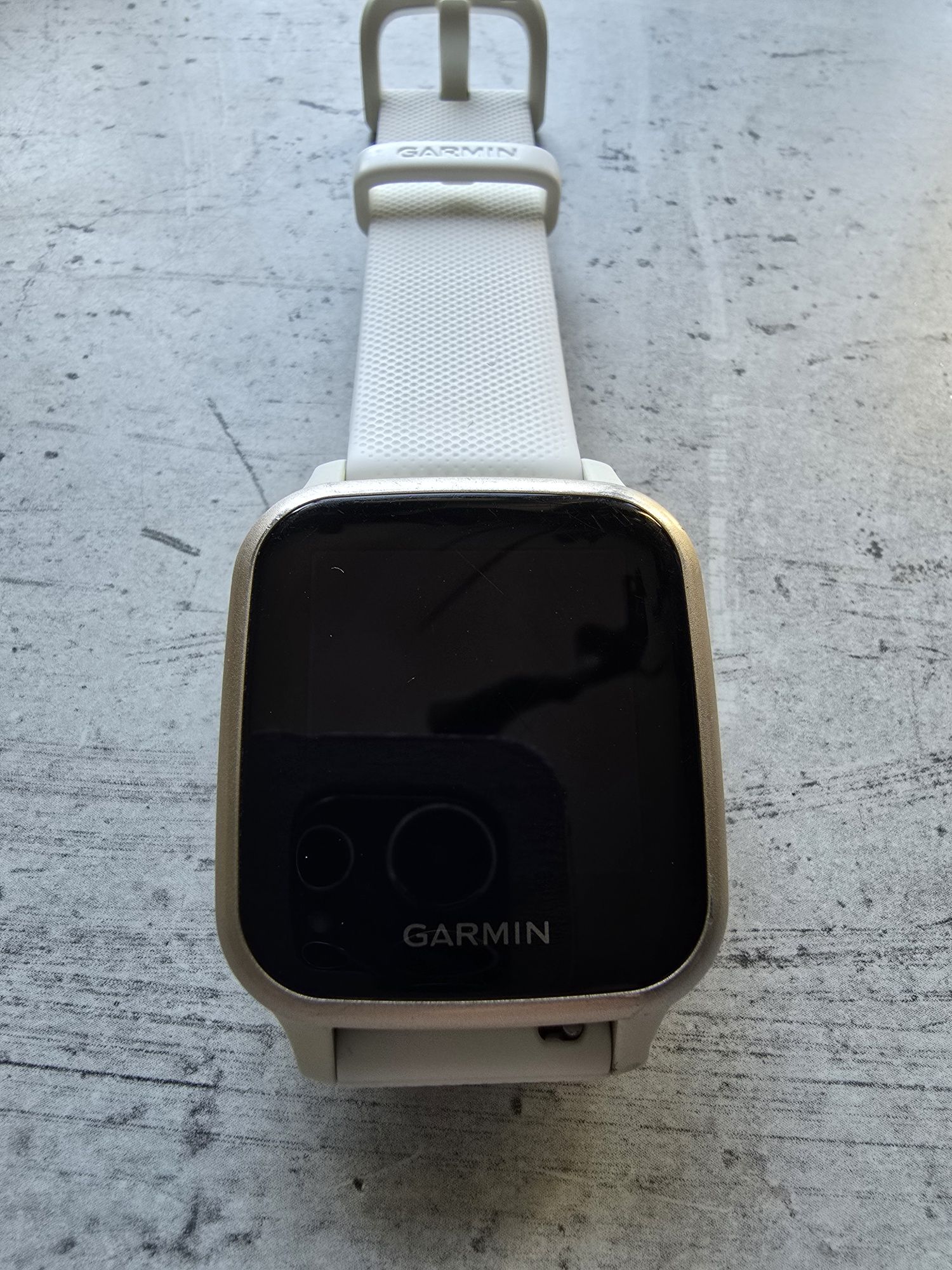 Zegarek Garmin VENU SQ2 biało-złoty