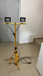 Lampa halogenowa LED na statywie, 2x 50 W 140 cm