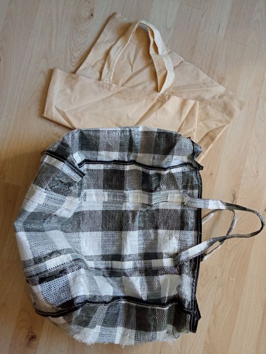 Torby zakupowe z PRL stare - 2 sztuki