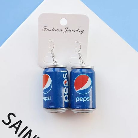 Kolczyki Pepsi srebrne puszki