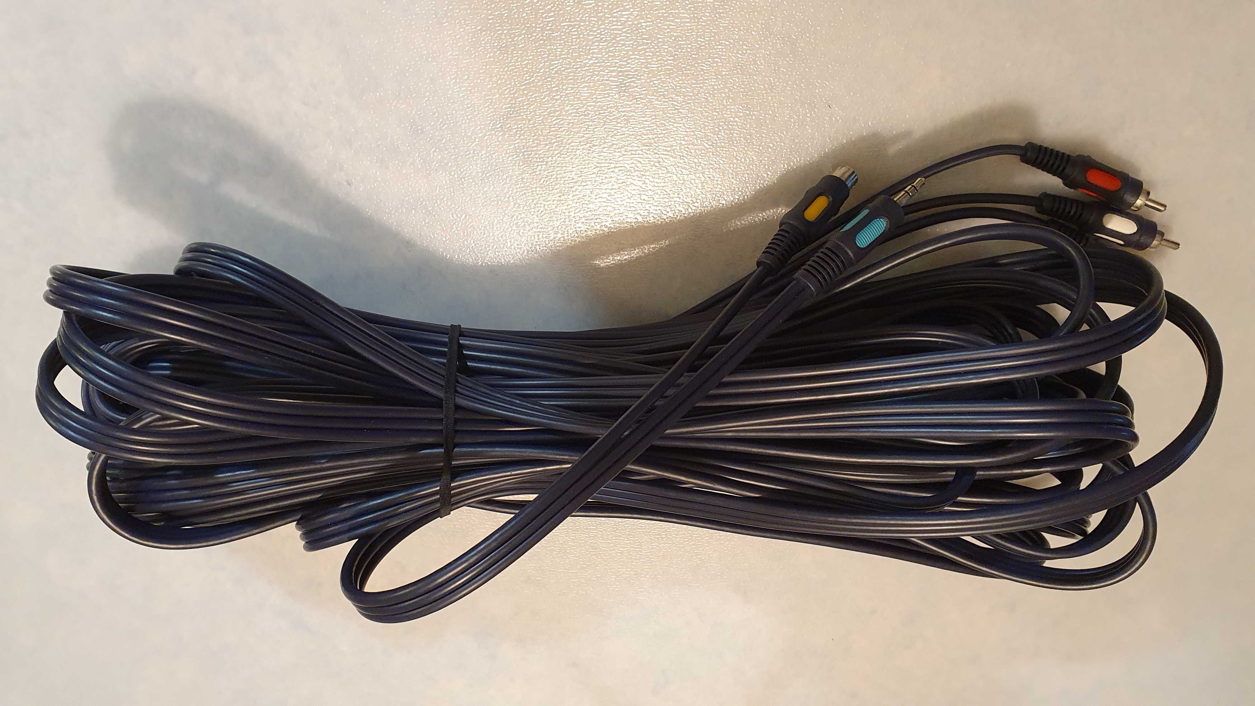 Kabel jack+SVHS-3xRCA 10m