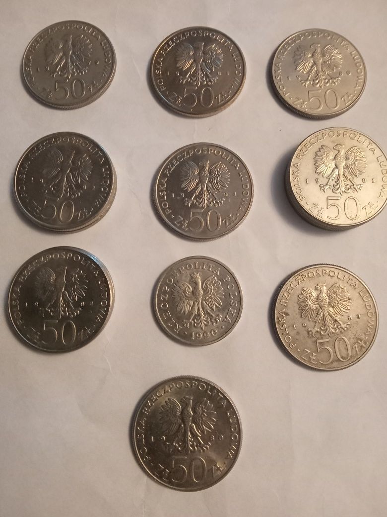 Sprzedam monety 50 zł