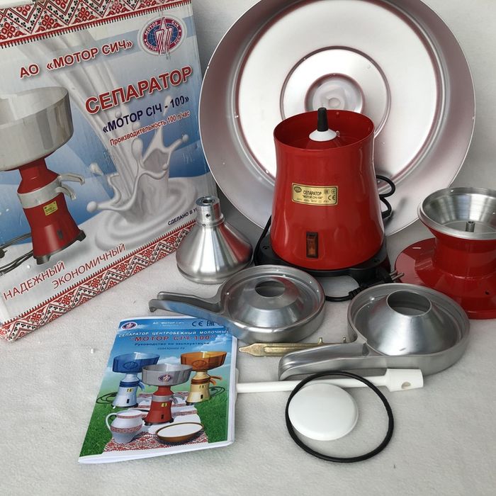 Молочный Сепаратор Мотор Сич 100-15 (металл) корпус пластик