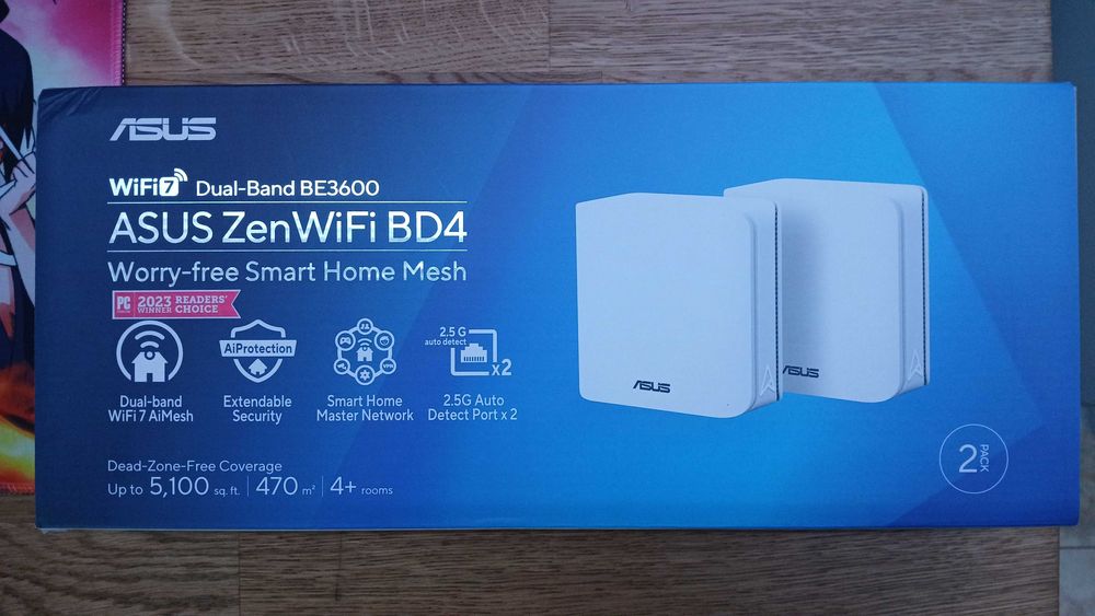 Sistema Mesh Asus ZenWiFi BD4 BE3600 Dual-Band WiFi 7 2.5GbE Pack-2