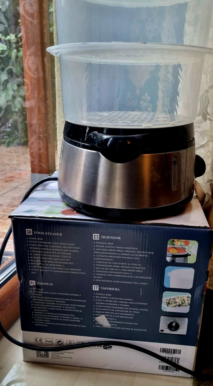 Parowar - urządzenie do gotowania na parze