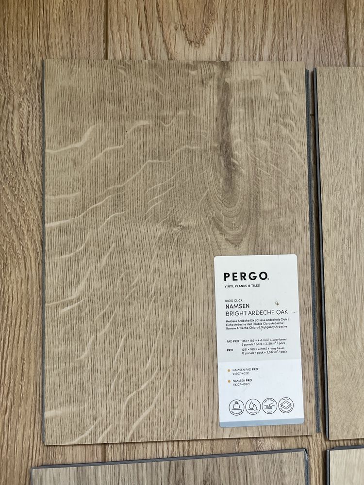 Próbki pergo winylowe