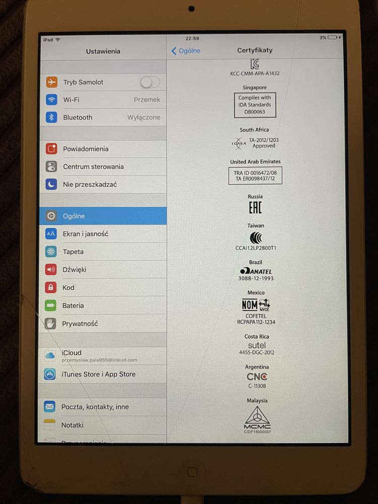 Używany iPad Apple Mini A1432