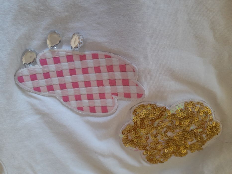 Conjunto calças (linho) e t-shirt algodão I Pinco Pallino -7/8 anos