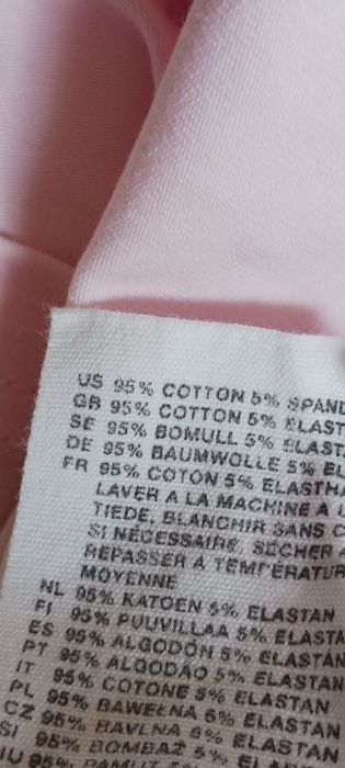 Bladoróżowy bawełniany topik H&M rozm.38