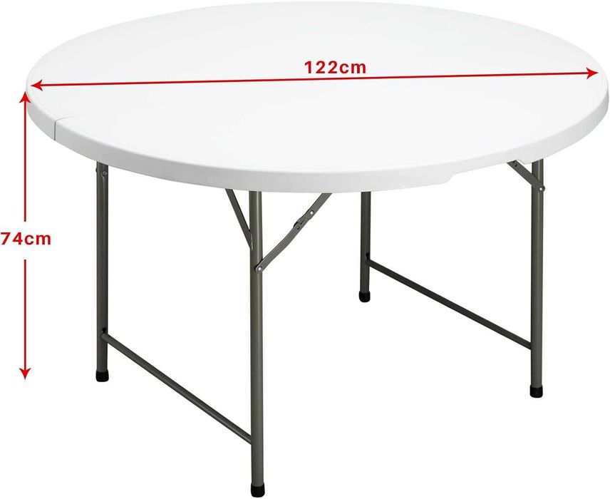 Nowy stolik kempingowy / stół / blat / okrągły / 122 cm !A237!