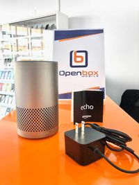 Coluna Amazon Echo 2nd Gen Alexa Prateado A - Garantia 3 Anos