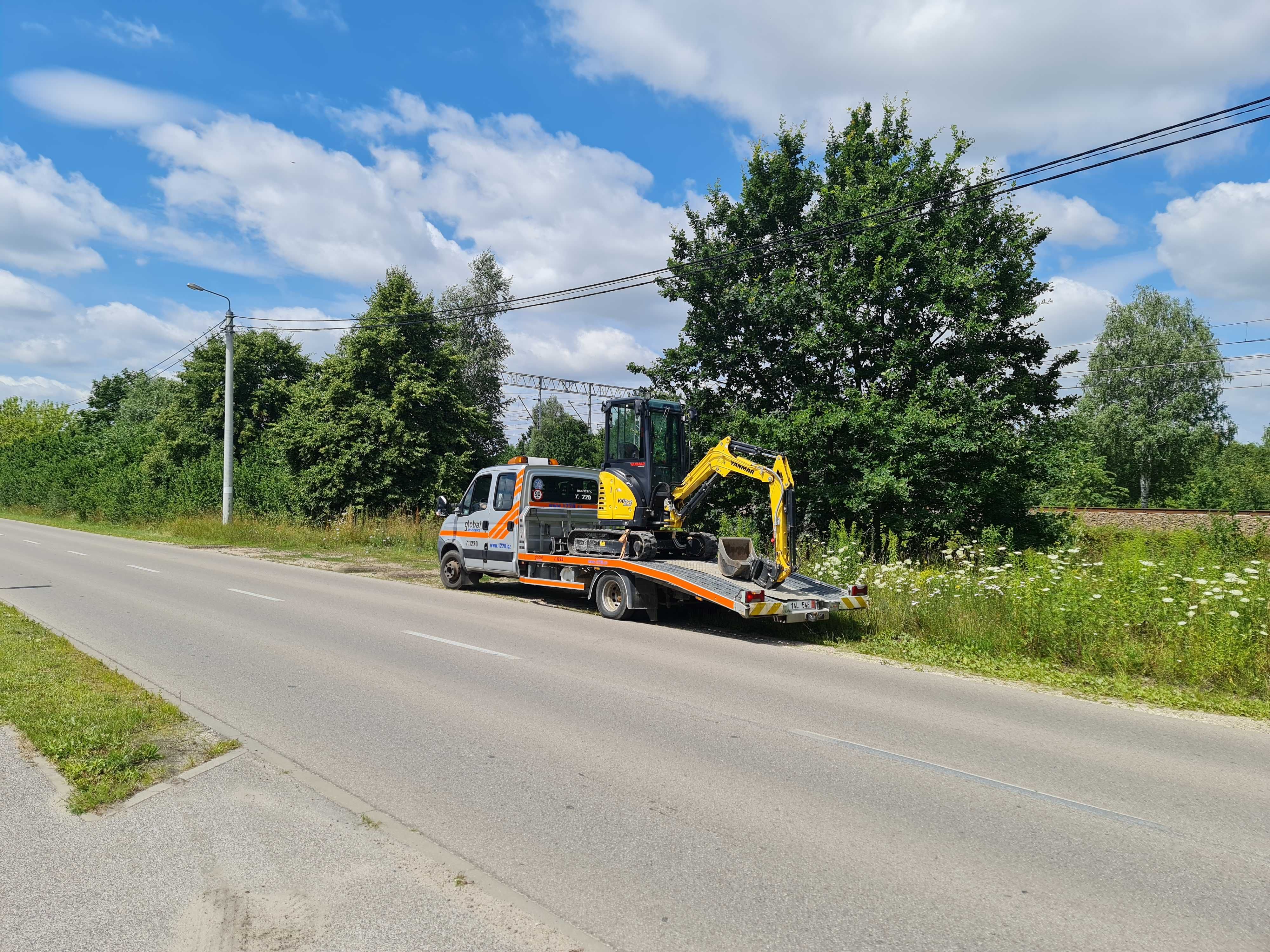 usługi transportowe HDS niskopodwoziowy maszyn, sprzętu, wywrotka