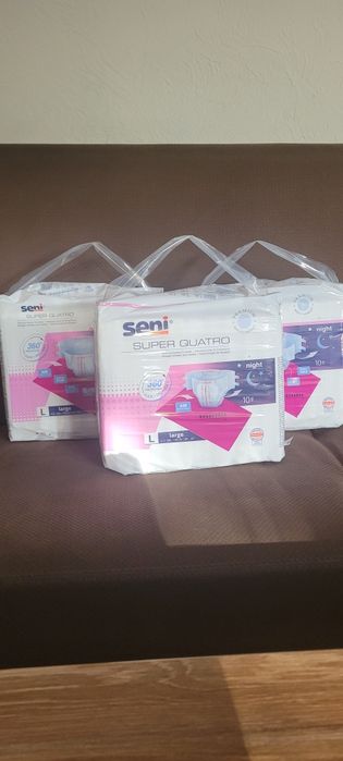 Pieluchy seni super quatro L