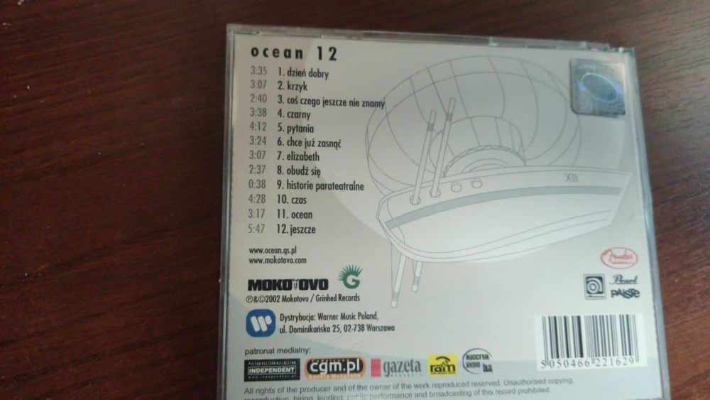 OCEAN 12 Mokotovo Warner 2002 Maja Konarska debiut CD płyta