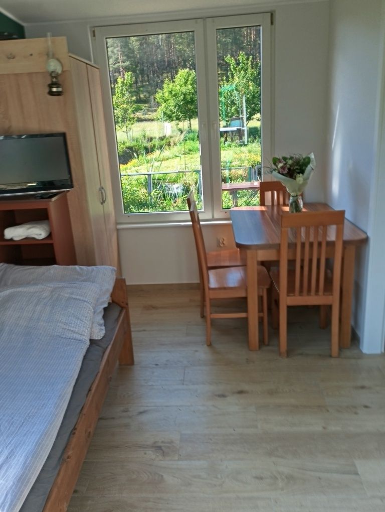 Wynajmę 3 apartamenty nad jeziorem z linią brzegową na Kaszubach.