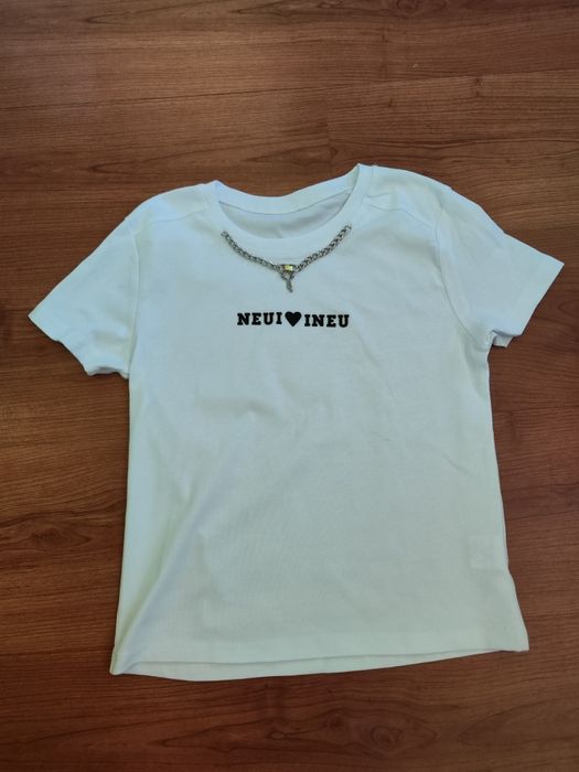 T-shirt branca de sra