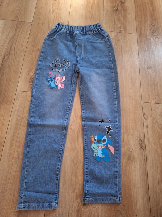 Spodnie jeans  stich 146