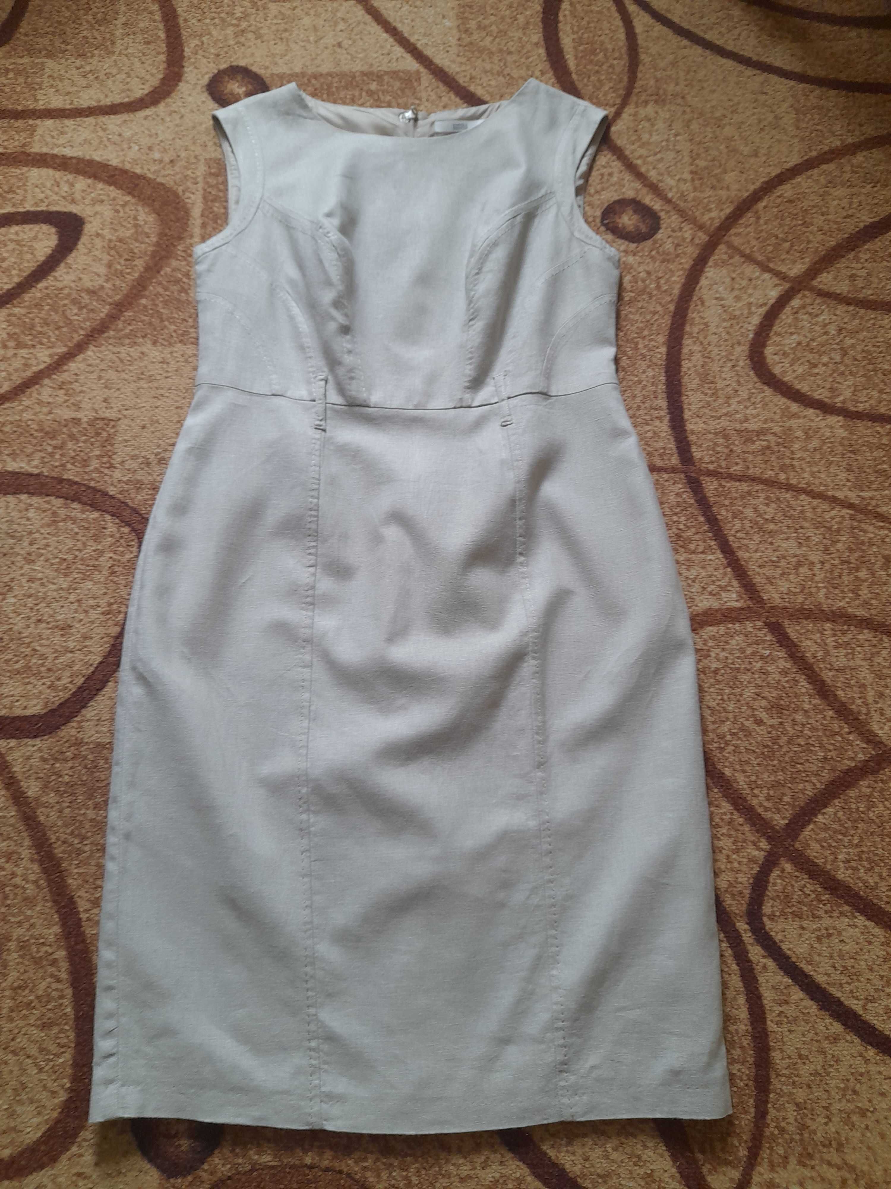 Льняное платье на подкладке M&S