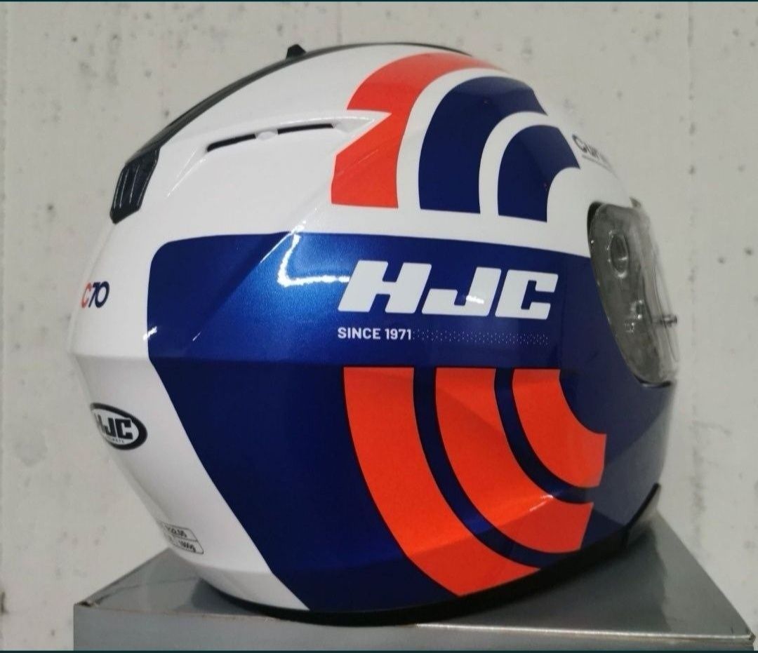 Capacete HJC C70 Curves White / Blue ( L )( NOVO )