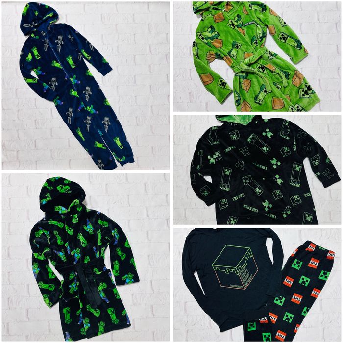 Фірмова тепла піжама худі комбінезон халат Minecraft