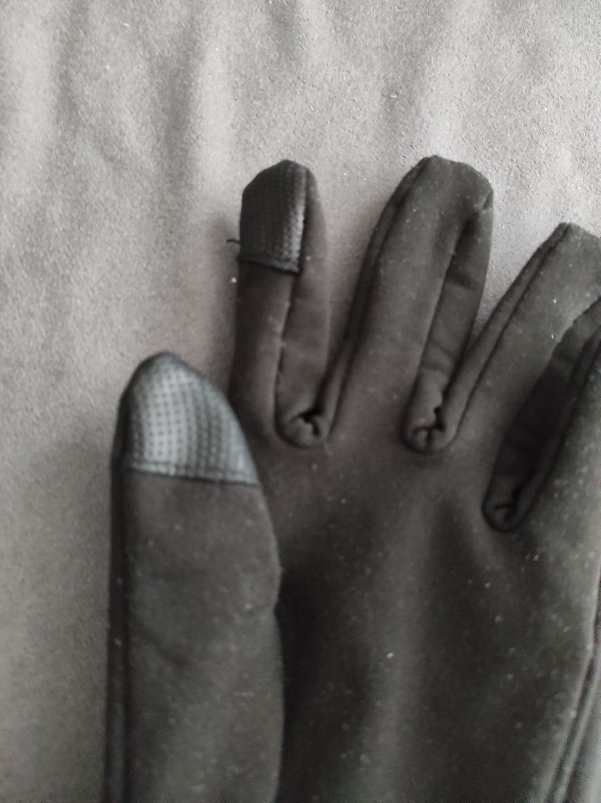 Rękawiczki damskie czarne viking do smartfona