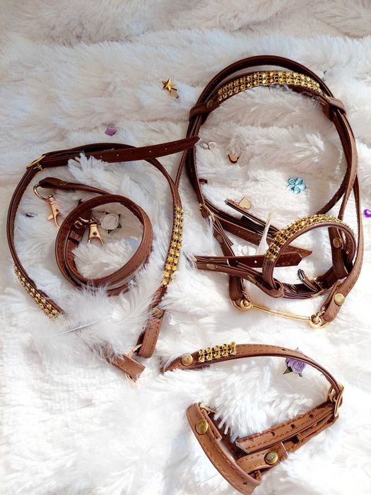 Ogłowie ,napierśnik ,wodze dla hobby horse