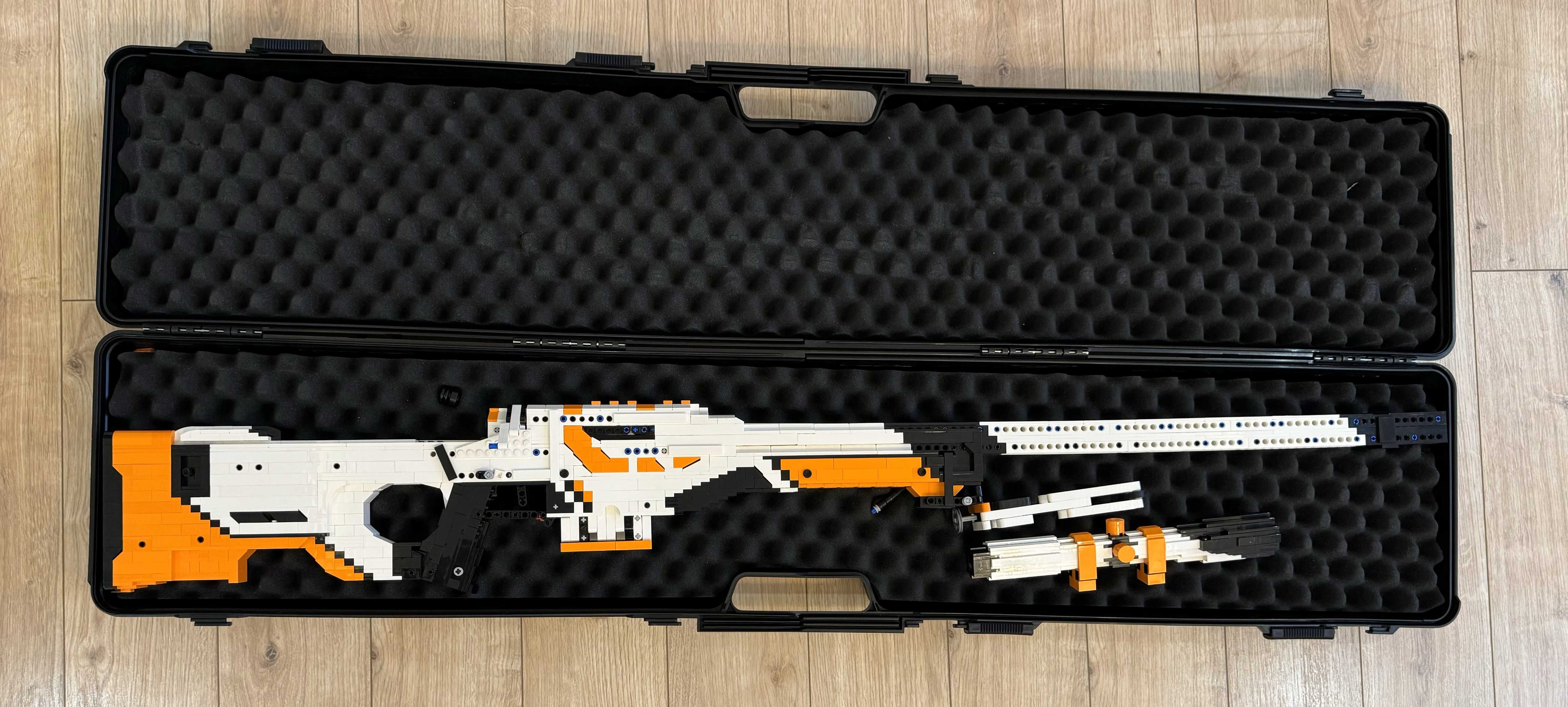 LEGO AWP Asiimov Sniper Rifle Counter Strike GO