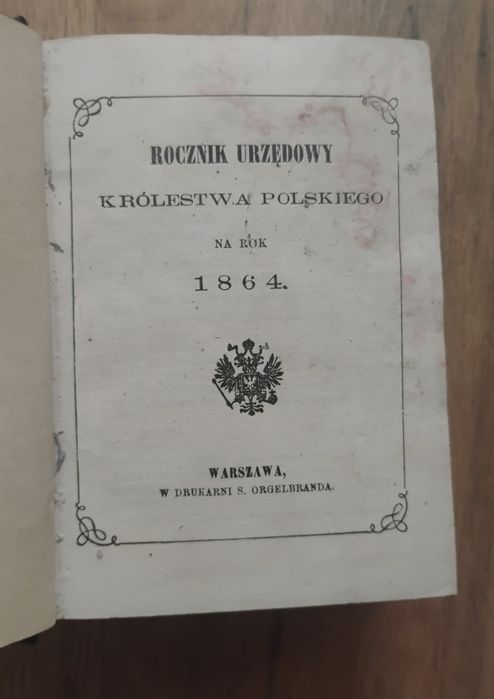Rocznik urzędowy królestwa Polskiego 1864