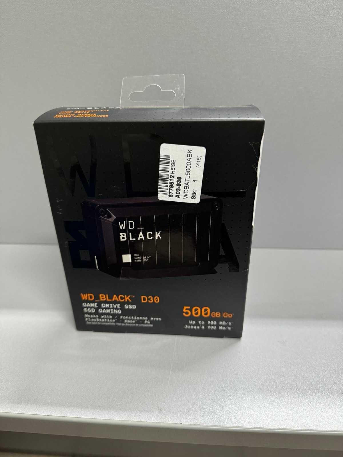 WD Black D30 Game Drive 500Gb WDBATL5000ABK-WESN SSD накопитель НОВЫЙ!