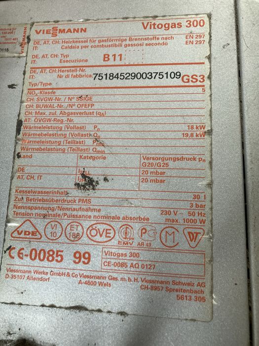 Piec gazowy viessmann vitogas 300