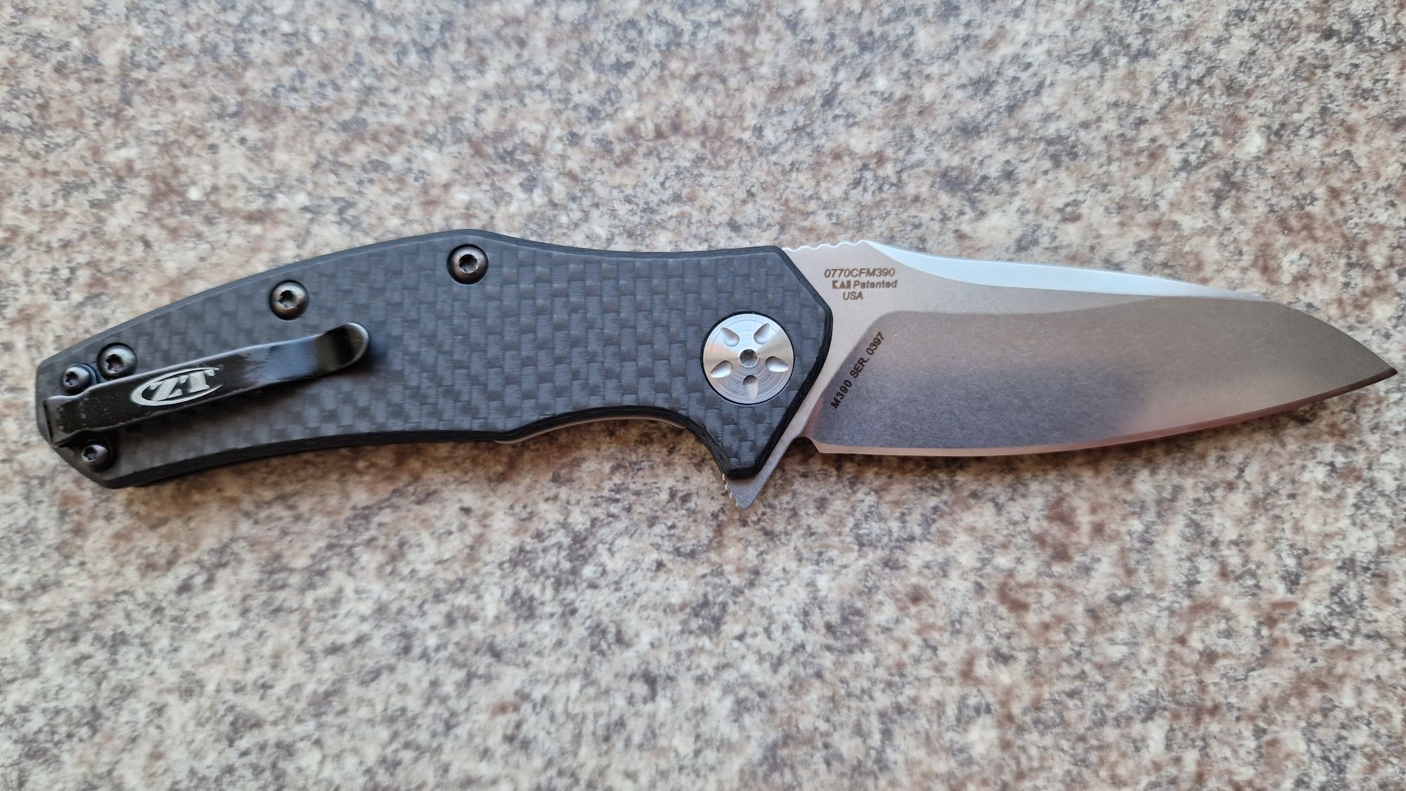 Nóż Zero Tolerance ZT 770CF M390