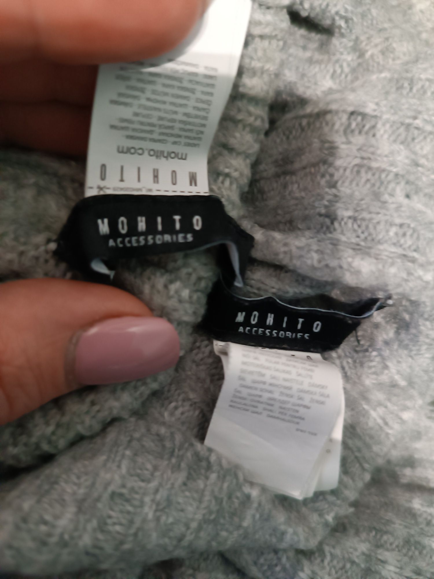 Czapka i komin mohito szare