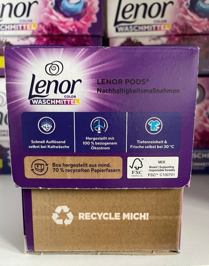 Lenor 90 sztuk kapsułki do prania kolorów z Niemiec