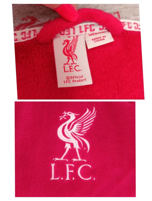 Czerwony szlafrok męski licencjonowany. LFC rozmiar M. 
Stan bardzo do