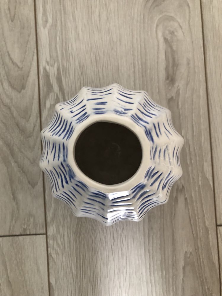 Wazon ceramiczny niebieski