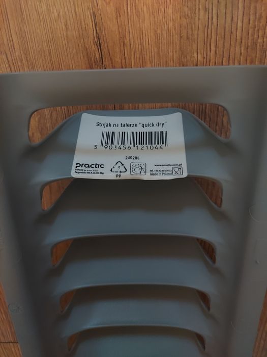 Stojak na talerze pokrywki quick dry szary organizer ociekacz kuchenny