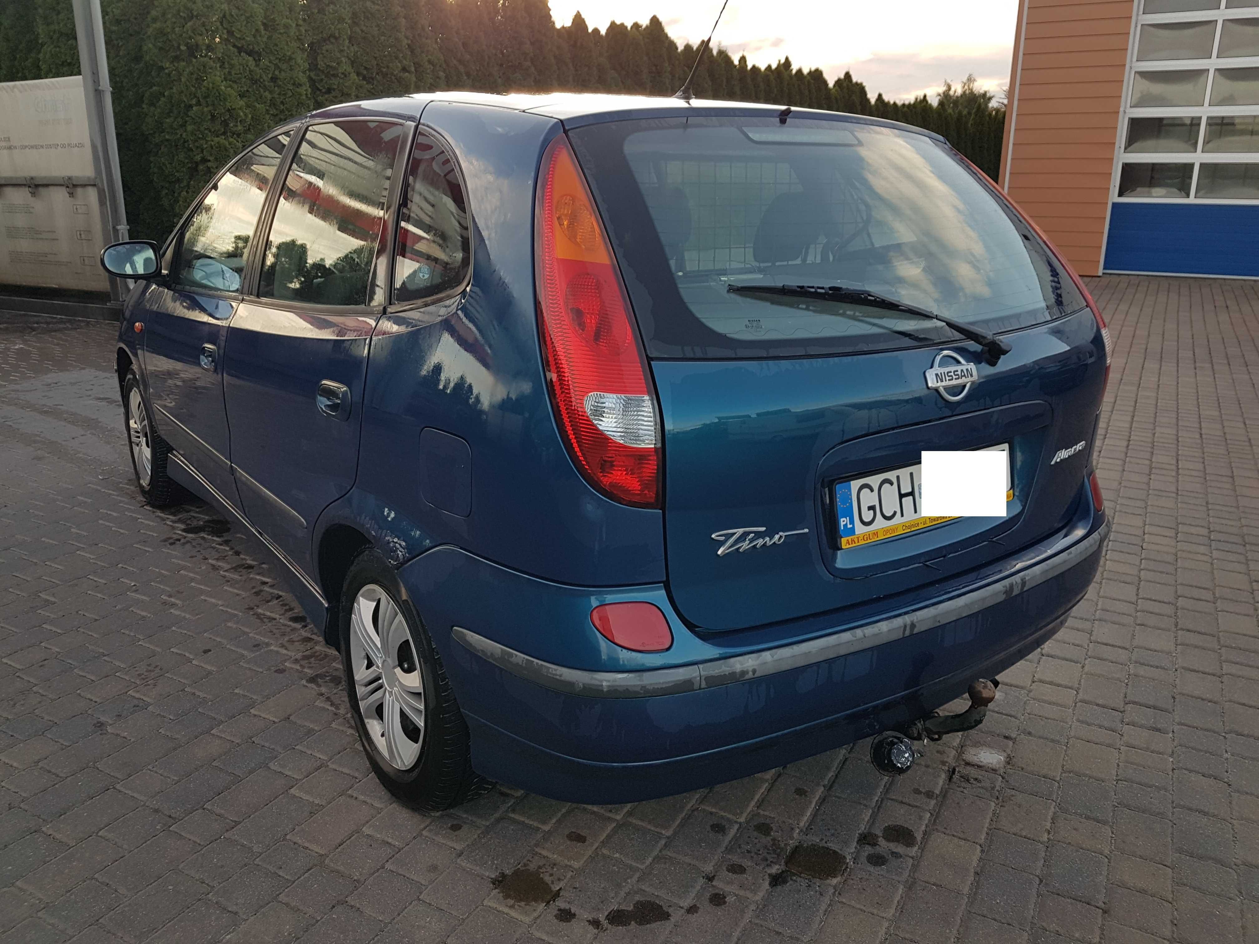 Nissan Almera Tino 1,8kat/115KM,2000r.LPG,radio,wspoma,dlugo oplaty