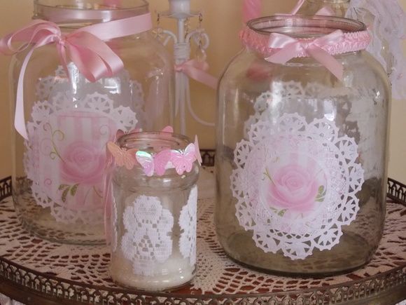 Frascos de Vidro Limpos para decoração ou armazenar alimentos