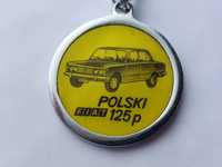 Polski Fiat 125p nieużywany brelok rekordy
