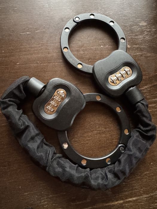 Składany zamek rowerowy, 90 cm, wysokie bezpieczeństwo