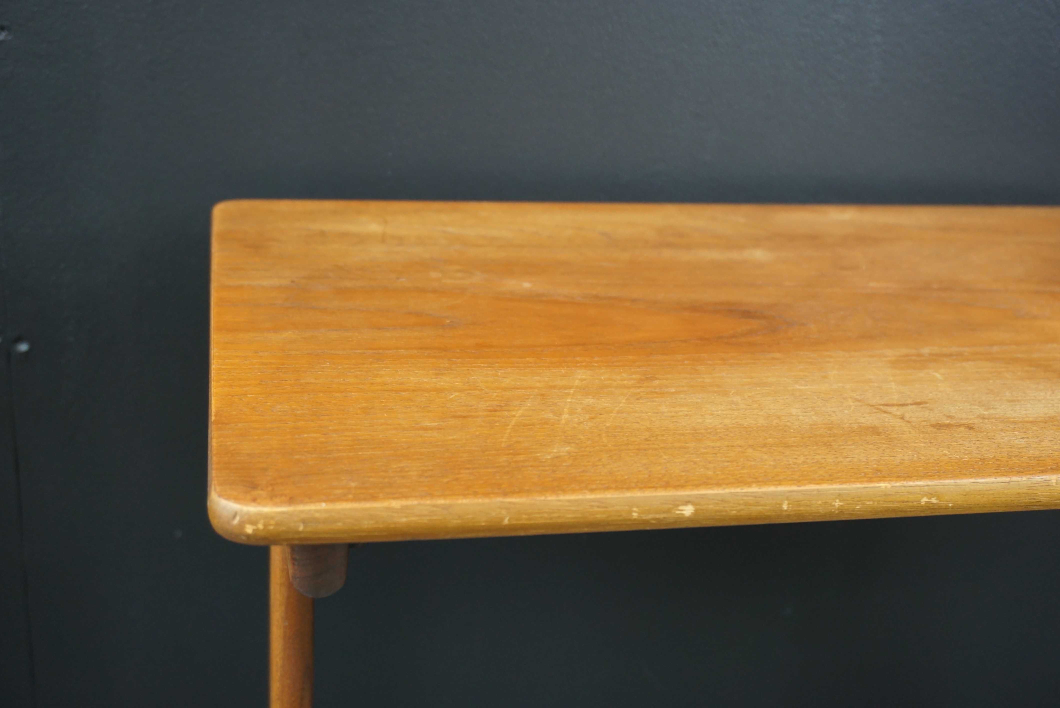 Mały stolik teakowy tekowy pomocnik Mid Century