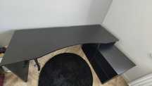 Biurko gamingowe SUPERNOVA214 LED - czarne