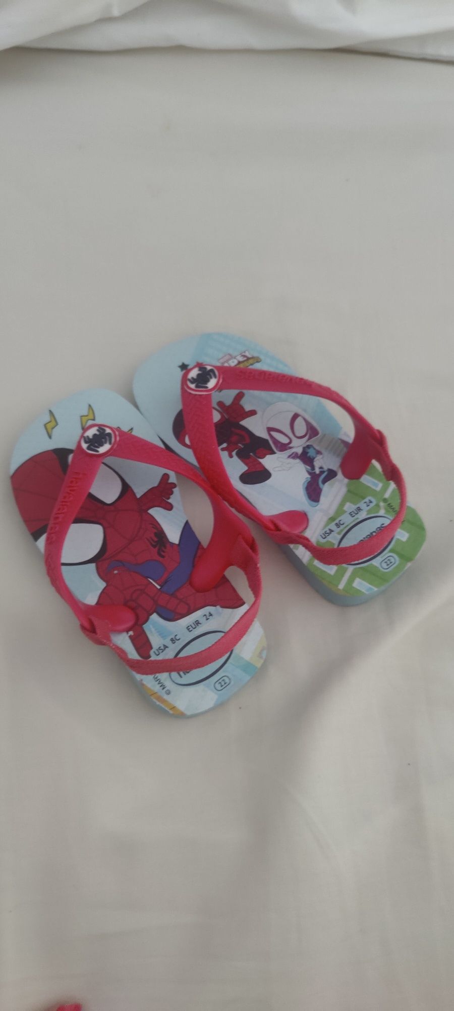 Havaianas Spidey. Tamanho 22