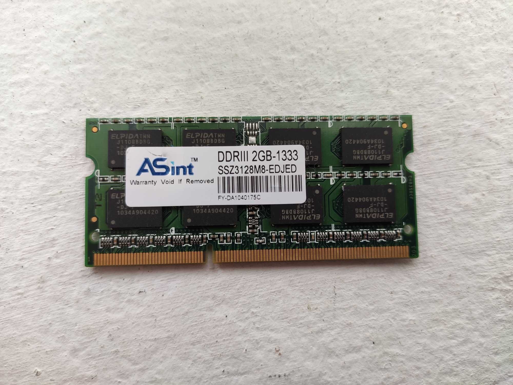 Memória RAM 2GB-1333 So-Dimm