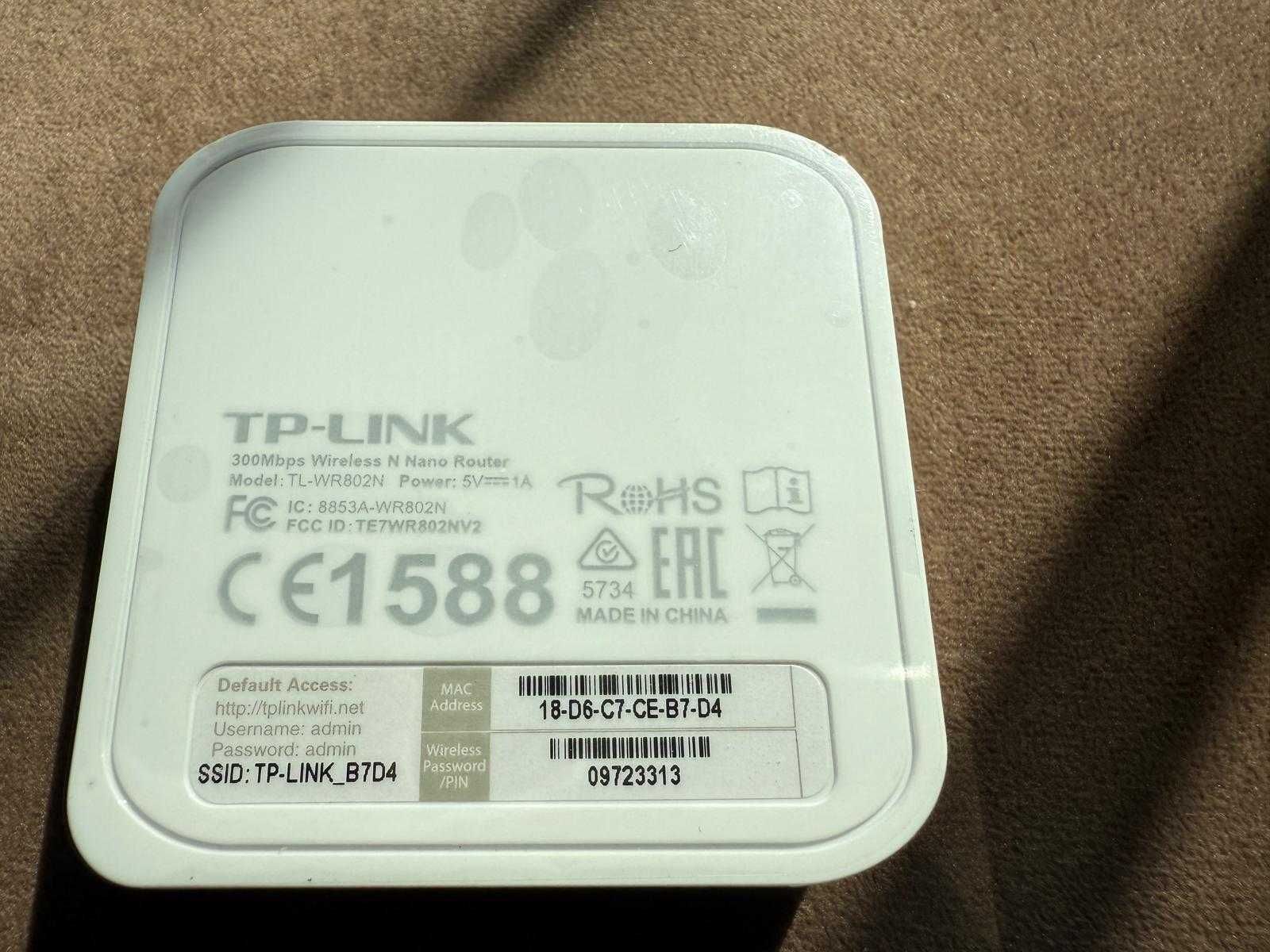 Router nano TP-Link TL-WR802N 300Mbps