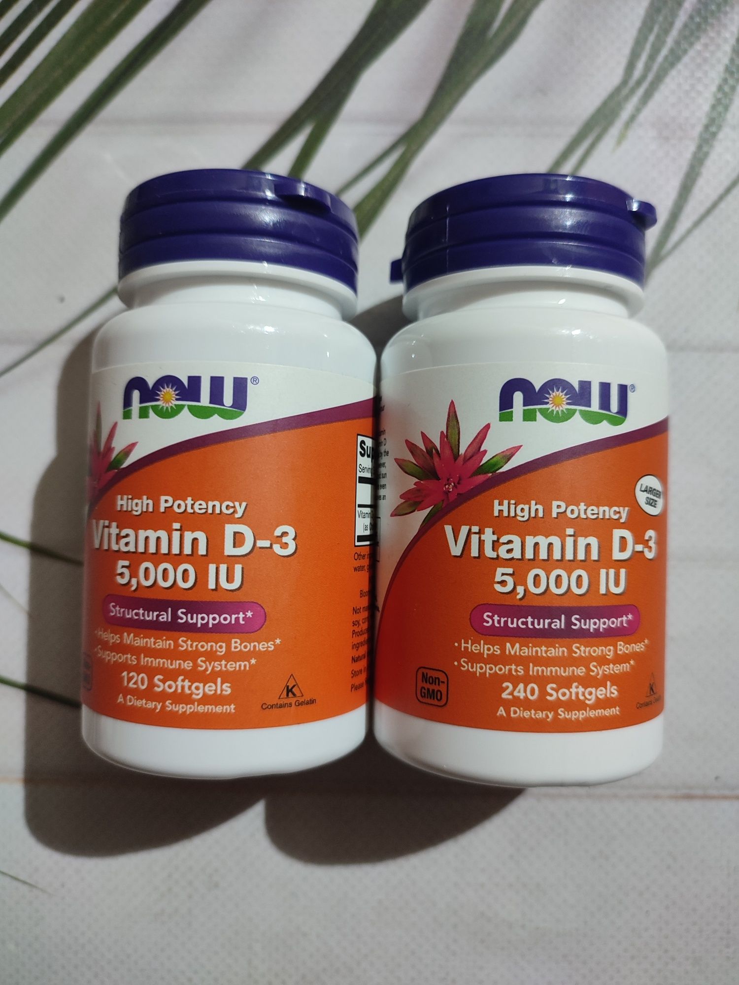 Now Foods Vitamin D3 5000 IU 120 або 240 капс витамин д3 д