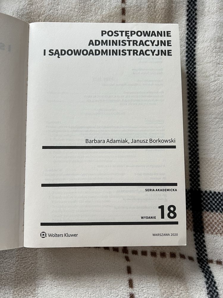 Postępowanie administracyjne i sądowoadministracyjne Adamiak Borkowski