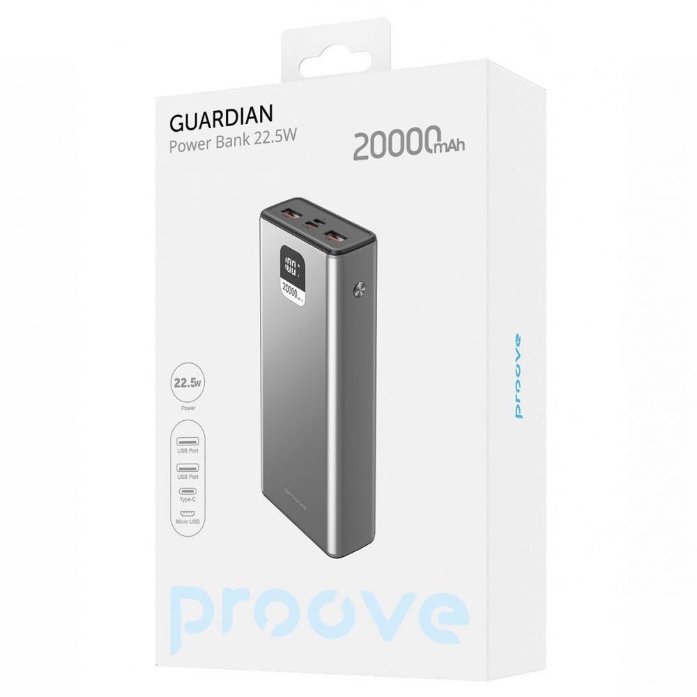 PowerBank Proove Guardian 22.5W 20000mAh / ПаверБанк