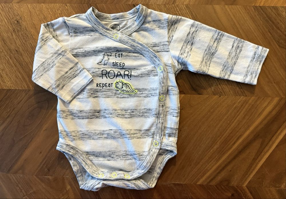 Kopertowe elastyczne body niemowlęce Cool Club r. 62 body w paski