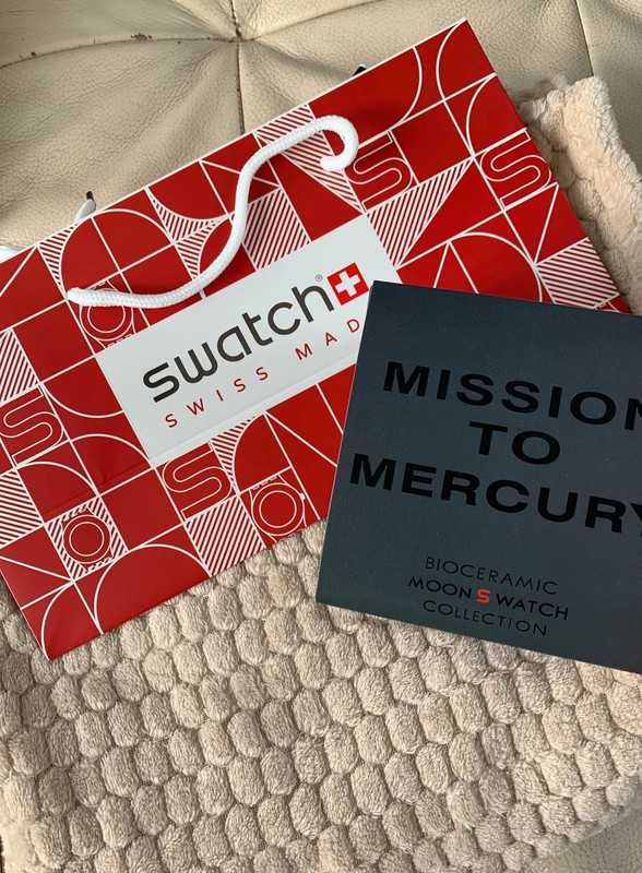 Omega x Swatch SO33A100 Mercury - Limitowana Kolekcja Online w Polsce